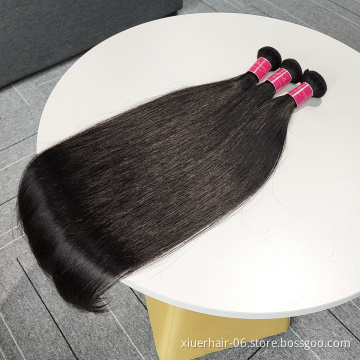 Natural Indian Hair Raw Unprocessed Virgin Indian Temple Hair, The Best Virgin Hair Vendors,Straight Hair Bundles